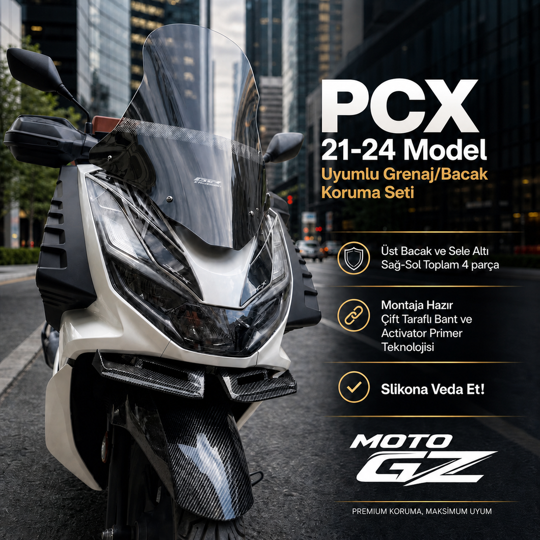 PCX aksesuarları grenaj koruma seti motosiklet ekipmanları