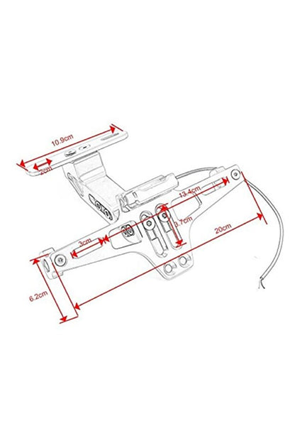 Katlanır Plakalık CNC Metal -Ledli- Sinyal Bağlantılı