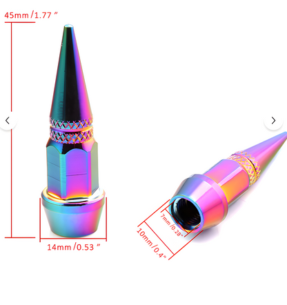 Alüminyum Sivri Sibop Kapağı Bukalemun Colormatic Sibob Kapağı