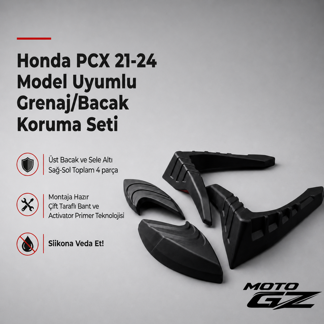Grenaj Koruma Seti 1GKPCX2124 Darbe Emici Poliüretan by MotoGZ