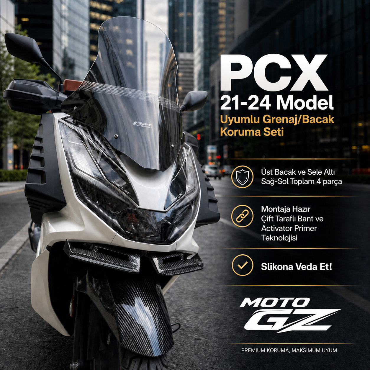 Honda PCX Yan Grenaj Koruma 1GKPCX2124 3M Bantlı Sistem